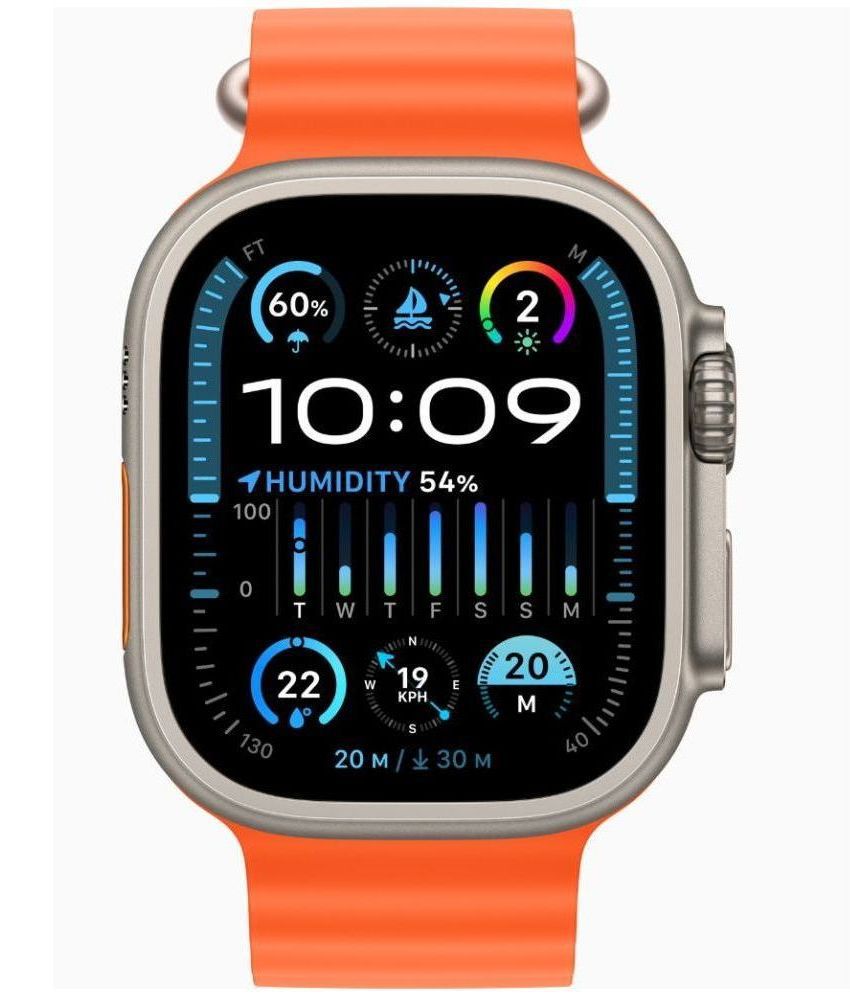     			VERONIC Bluetooth Ultra Watch with BT Calling Orange Smart Watch