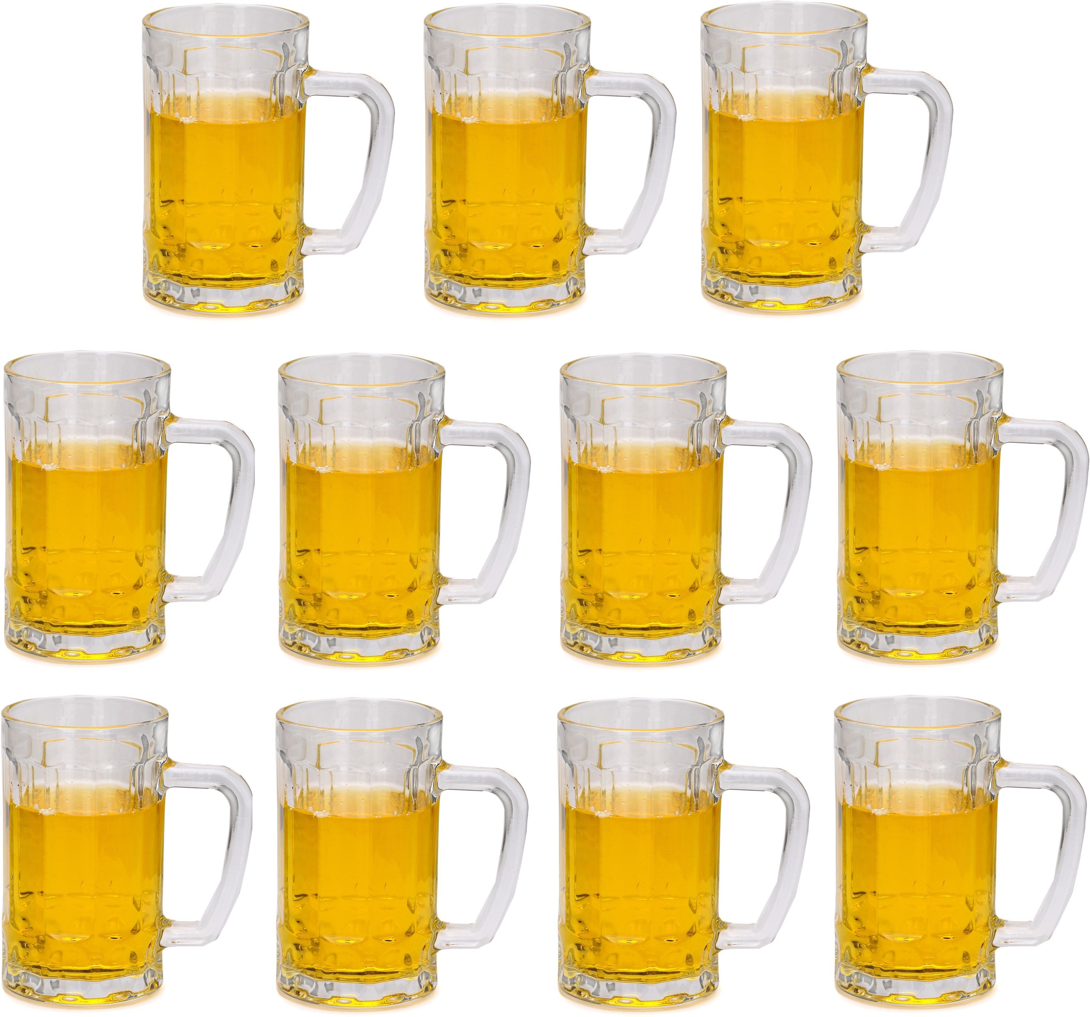     			1st Time A-24 Glass Beer Glasses & Mug 400 ml ( Pack of 11 )