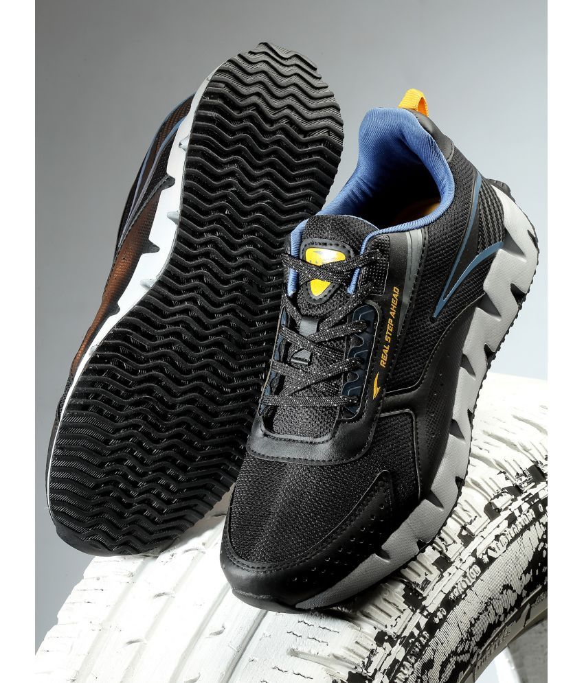     			ASIAN ZIGZAG-02 Black Men's Sports Running Shoes