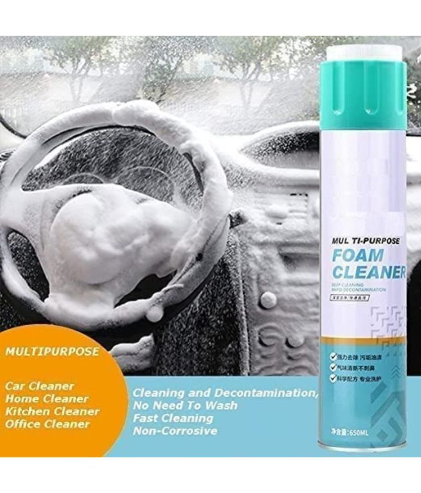     			DHS Mart Multipurpose Foam Cleaner Multi Surface Cleaner Foam Car Interior Seat/Exterior & Interior/Shoes/Sofa 650 mL