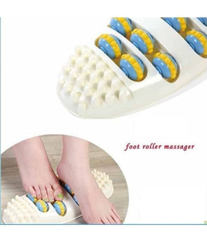     			DHS Mart Pain Relief & Deep Relx Wood Polish Wax plastic roller acupoint foot massager 1 no.s