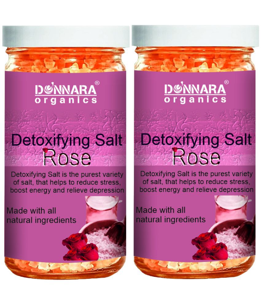     			Donnara Organics Bath Salt Crystal Rose bath Salt 200 g Pack of 2