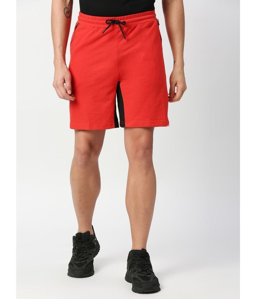     			Fitz Red Cotton Blend Men's Shorts ( Pack of 1 )