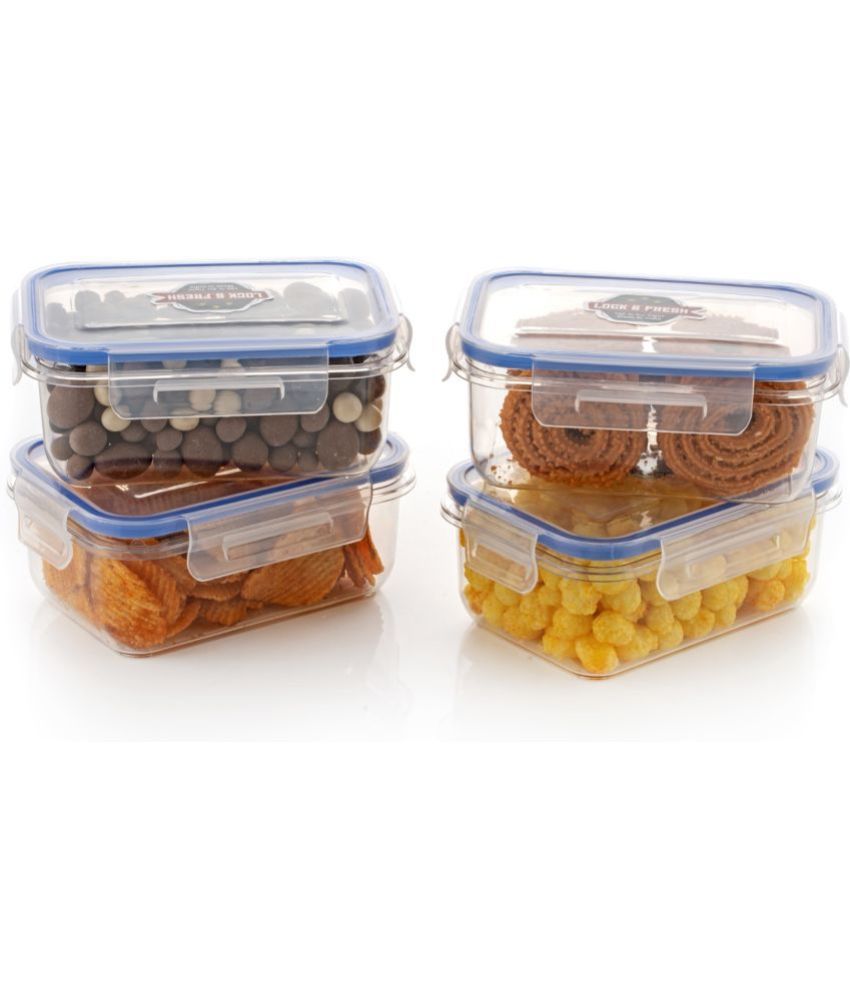     			Kkart Lock and Fresh Plastic Multicolor Food Container ( Set of 4 )