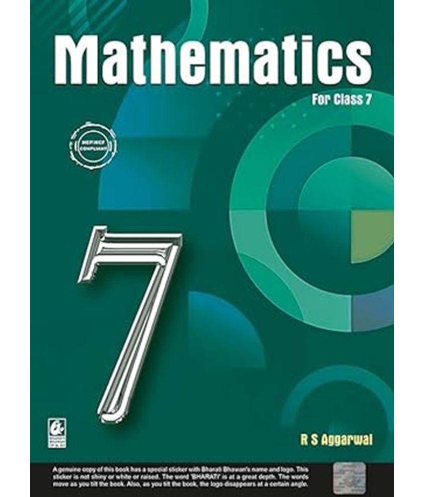     			Mathematics for Class 7 - CBSE - by R.S. Aggarwal  (English, Paperback, Aggarwal R. S.)