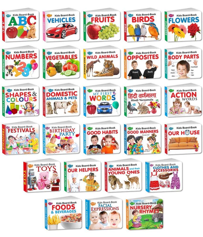     			My First Library All In One Combo of Kids Board Books | Pack of 27 Books