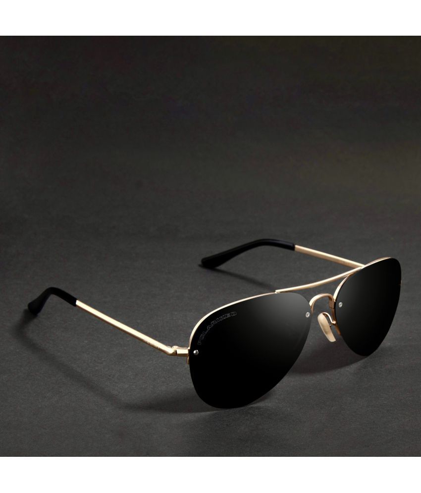     			RESIST EYEWEAR Gold Pilot Sunglasses ( Pack of 1 )