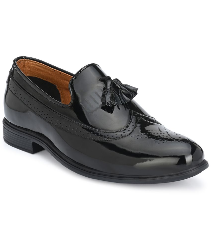     			THIVIM Black Men's Tassel Formal Shoes