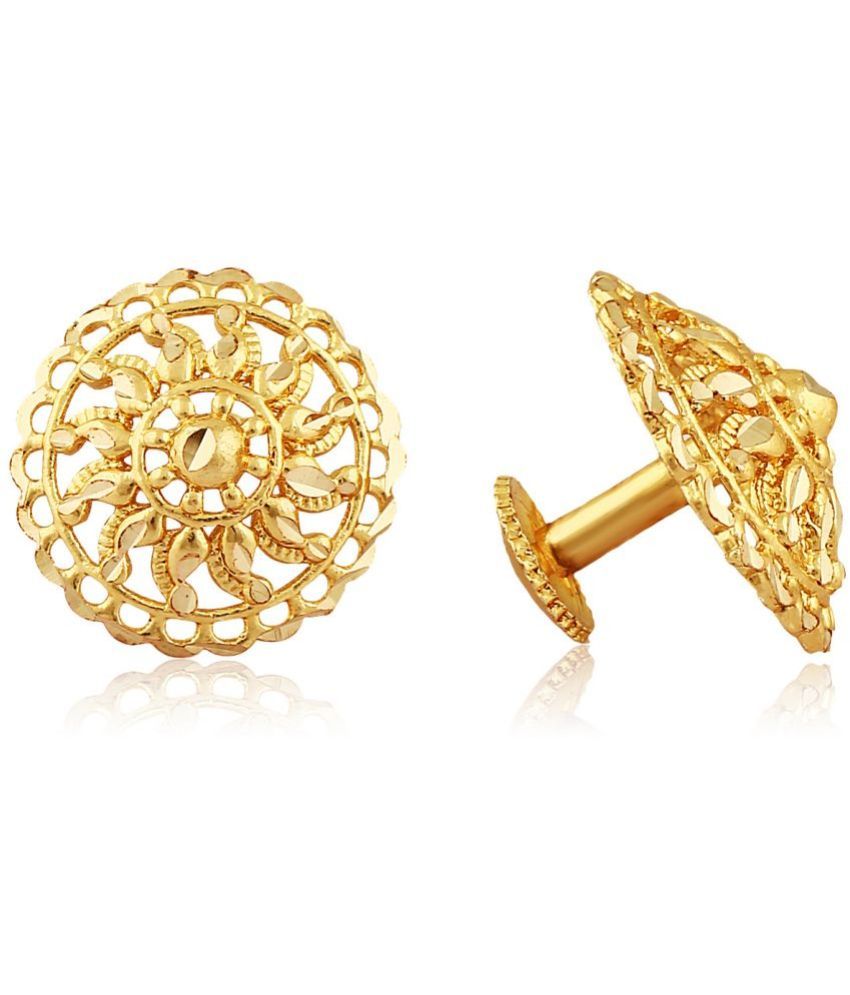     			VIVASTRI Golden Drop Earrings ( Pack of 2 )