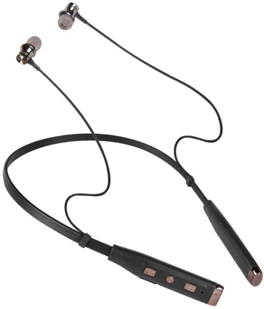     			hitage NBT-1091 Bluetooth  Neckband In-the-ear Bluetooth Headset with Upto 17h Talktime Deep Bass - Black