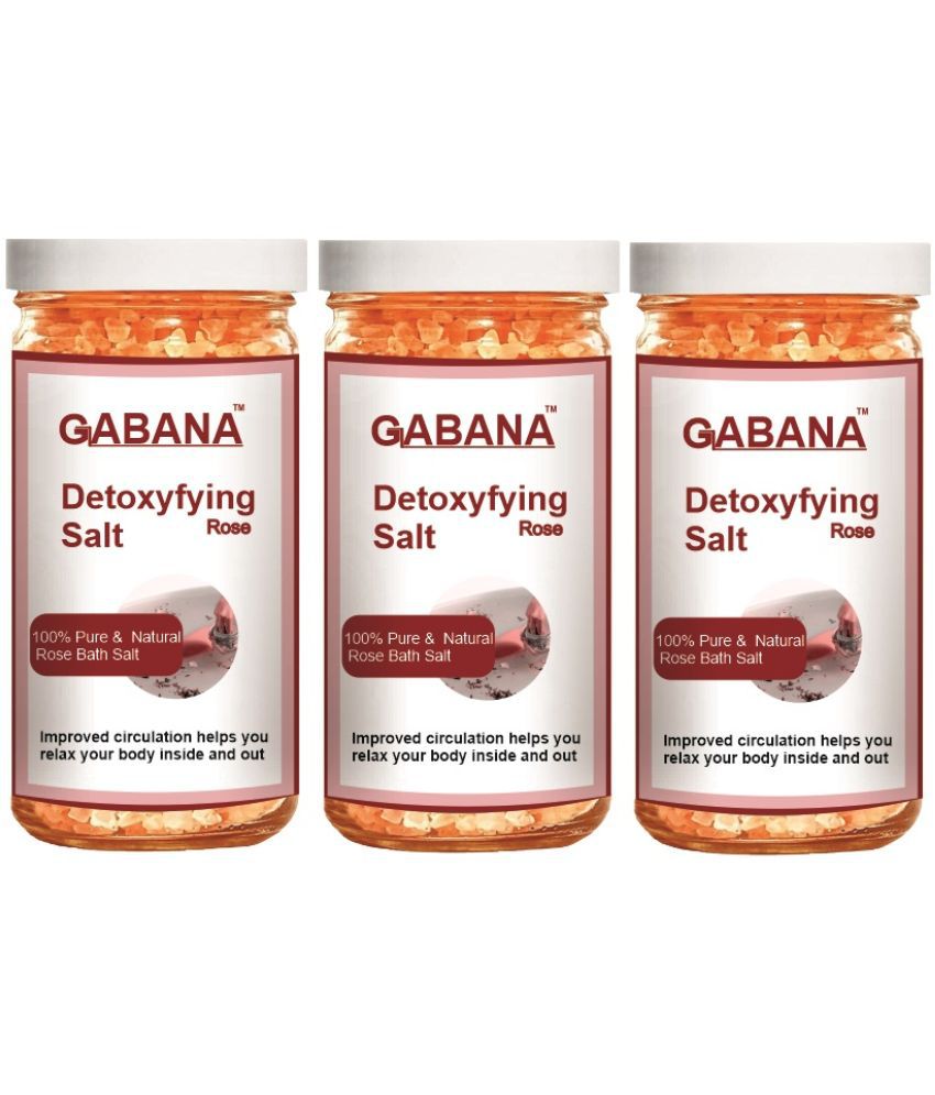     			GABANA Bath Salt Crystal Rose Bath Salt 200 g Pack of 3