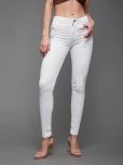 Miss Chase - White Denim Skinny Fit Women's Jeans ( Pack of 1 )