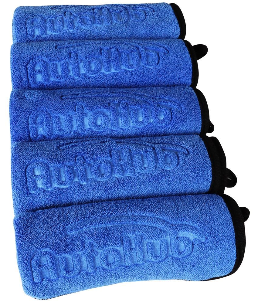     			Auto Hub Blue 800 GSM Drying Towel For Automobile ( Pack of 5 )