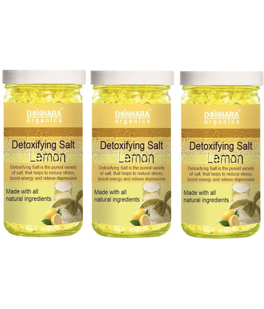     			Donnara Organics Bath Salt Crystal Lemon Bath Salt 200 g Pack of 3