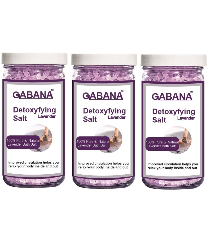     			GABANA Bath Salt Crystal Lavender bath Salt 200 g Pack of 3