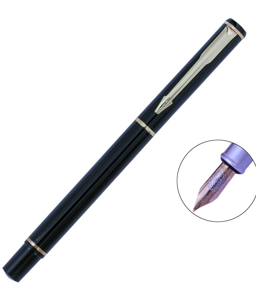     			Krink Black Fine Line Fountain Pen ( Pack of 1 )