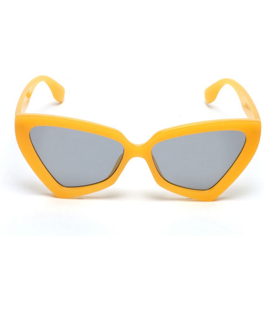     			MESPEE Yellow Cat Eye Sunglasses ( Pack of 1 )