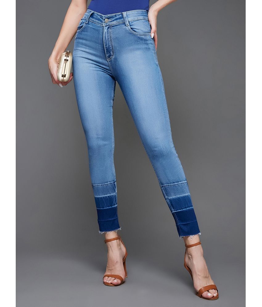     			Miss Chase - Light Blue Denim Skinny Fit Women's Jeans ( Pack of 1 )