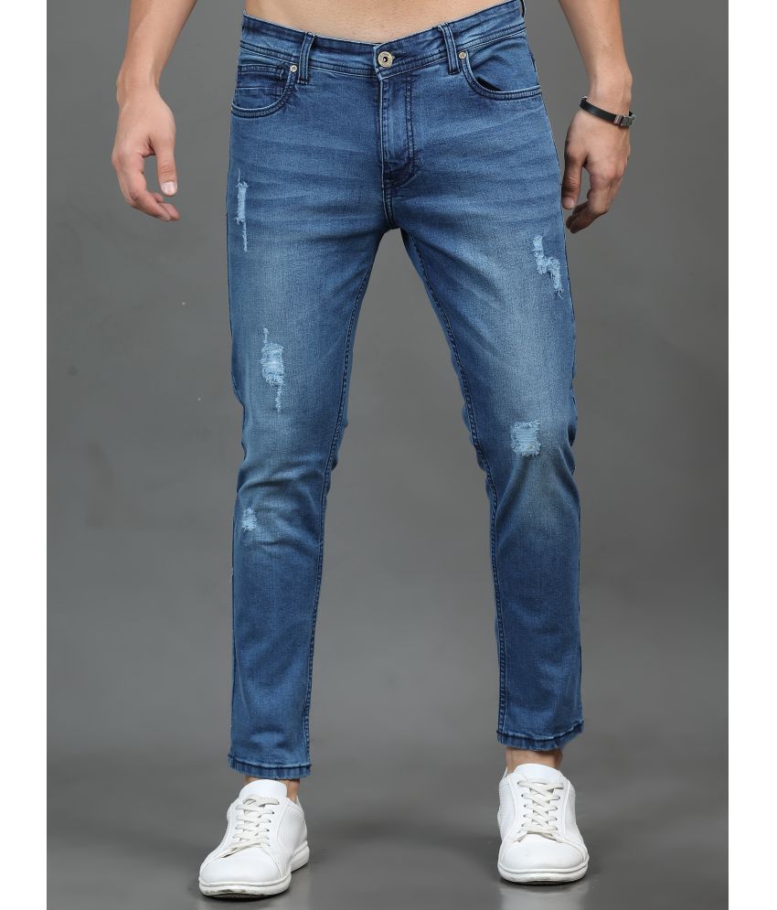     			Paul Street Slim Fit Distressed Men's Jeans - Light Blue ( Pack of 1 )