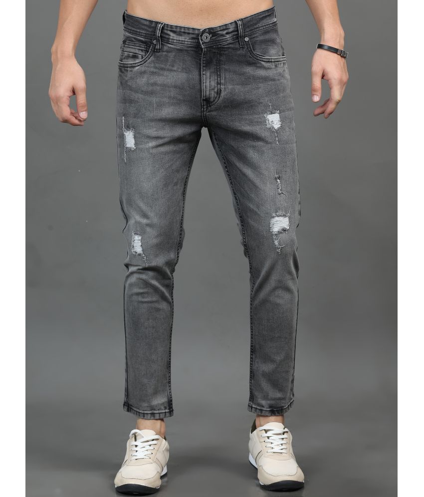     			Paul Street Slim Fit Distressed Men's Jeans - Light Grey ( Pack of 1 )
