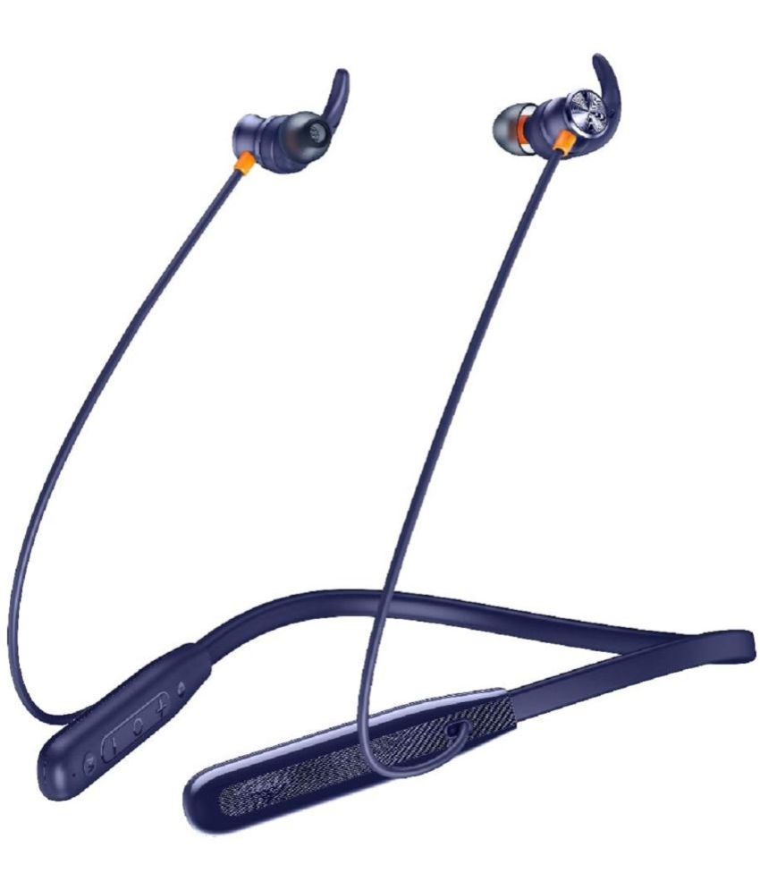     			itel In-the-ear Bluetooth Headset with Upto 30h Talktime Deep Bass - Blue