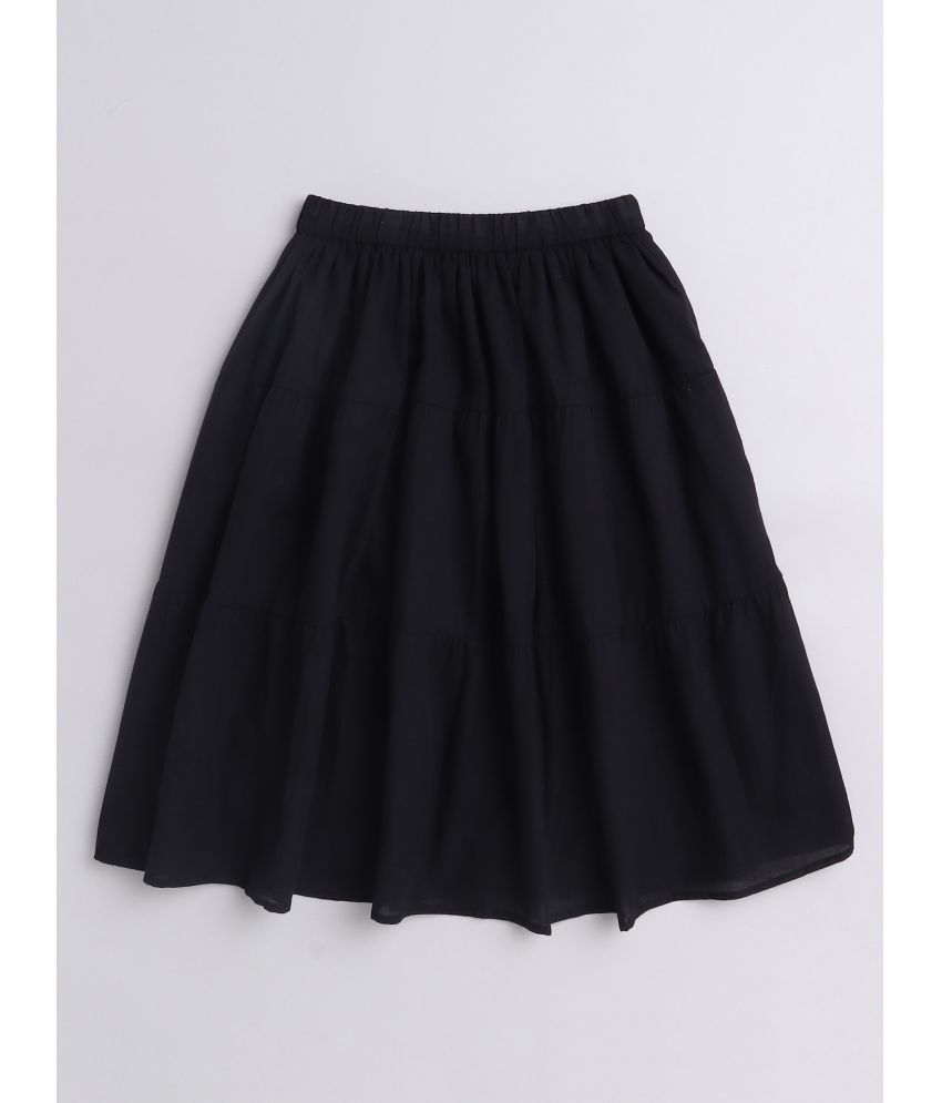     			Aww Hunnie - Black Cotton Girls A-Line Skirt ( Pack of 1 )