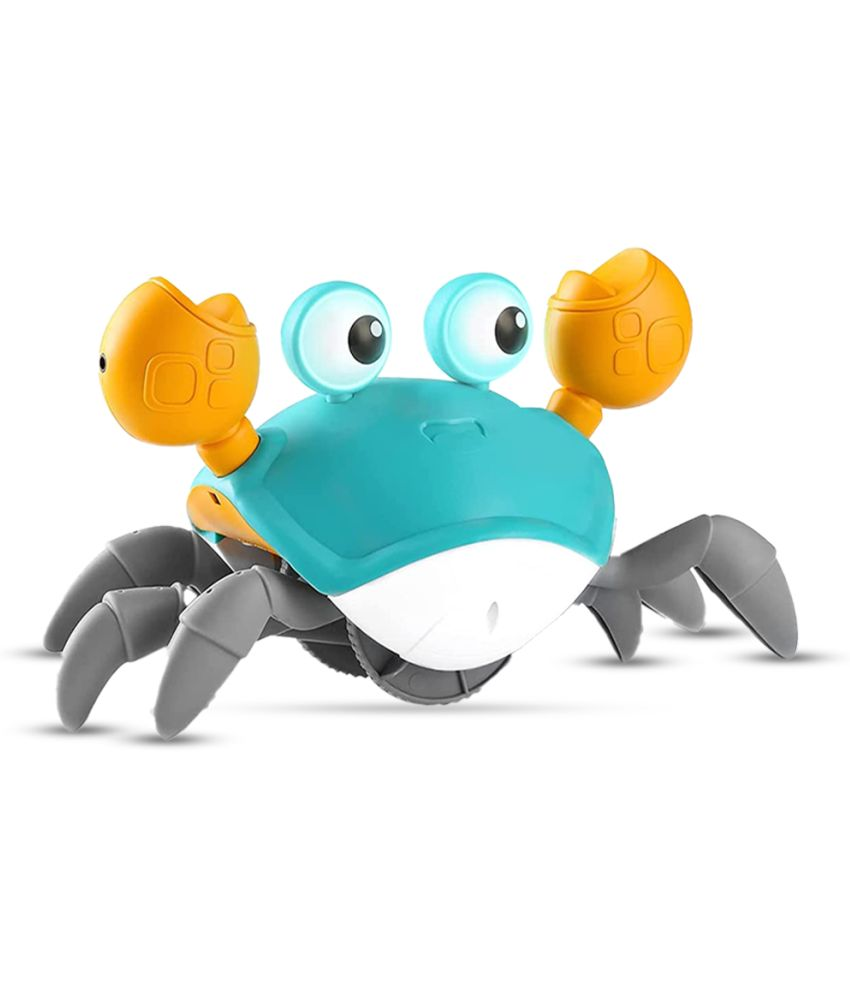     			BUMTUM Crawling Crab Musical Toy with LED Lights & Rechargeable Battery, Electronic Walking Moving Toy | Interactive Early Learning and Entertainment Toys for Kids,Toddlers & Infants