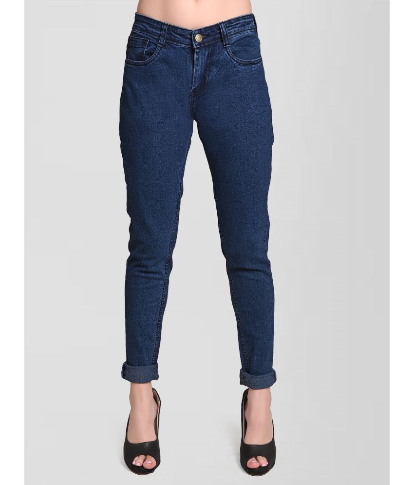     			CEFALU - Navy Blue Denim Skinny Fit Women's Jeans ( Pack of 1 )
