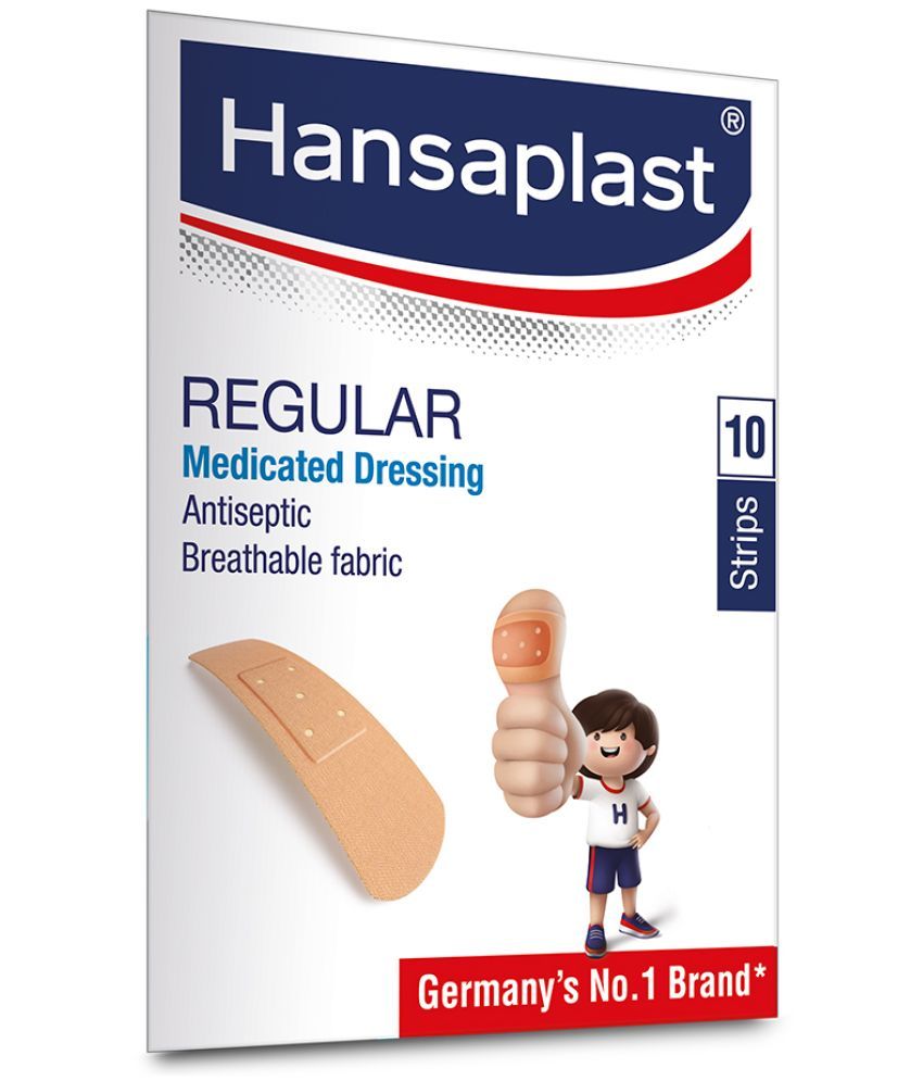     			Hansaplast Regular Bandage, for cuts & wounds | Protects Against Dirt & Bacteria - Pack of 10