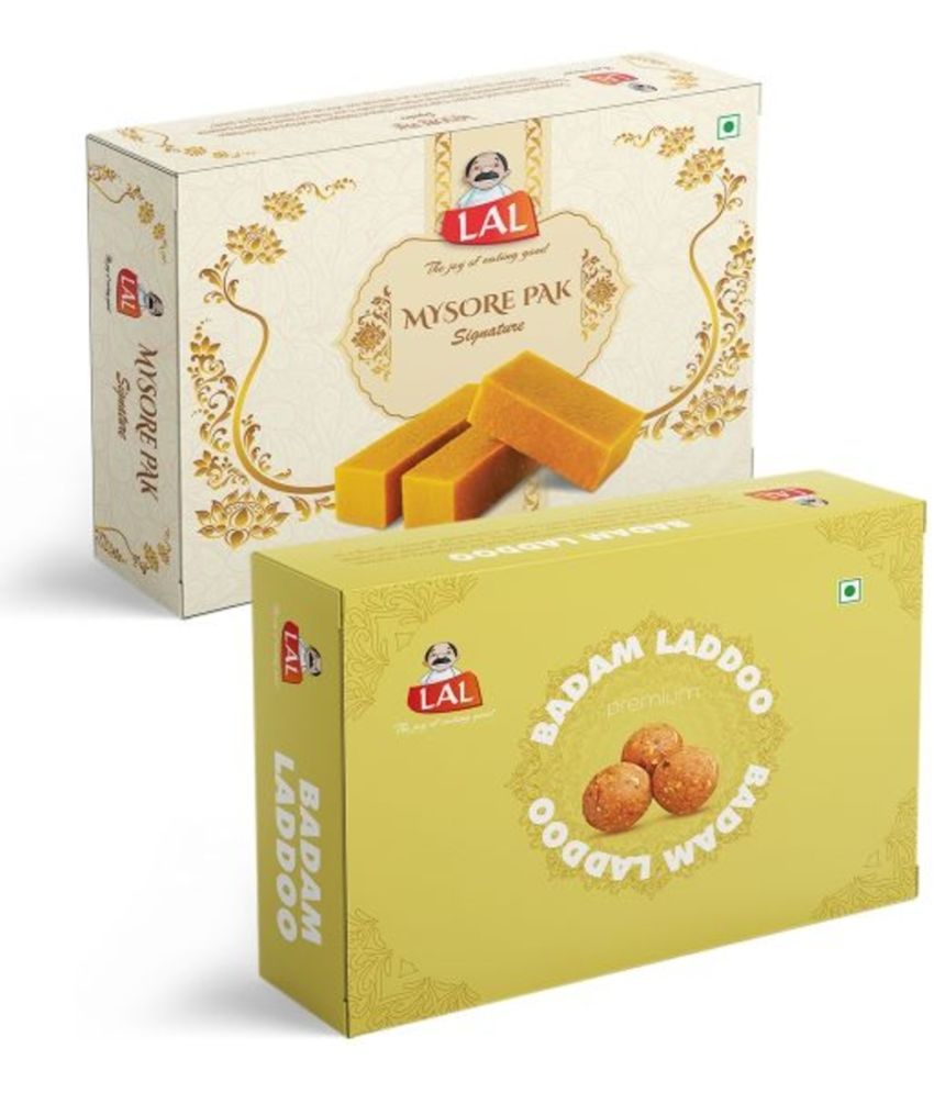     			Lal Sweets Mysore Pak 400g & Badam Laddoo 400g