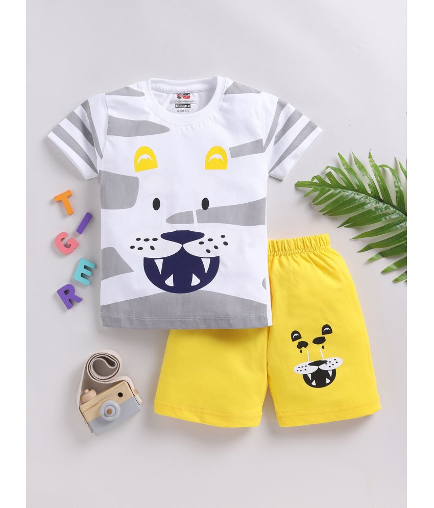     			SmartRAHO Multi Cotton Baby Boy T-Shirt & Shorts ( Pack of 1 )