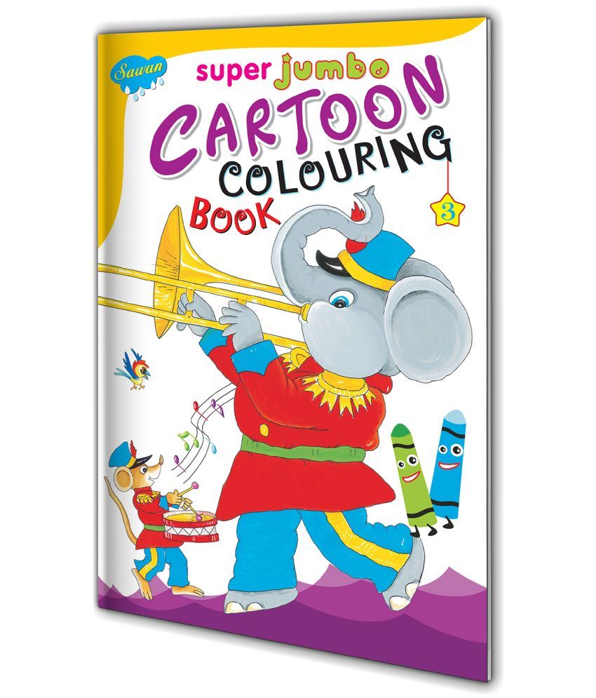     			Super Jumbo Cartoon Colouring Book-3 By Sawan