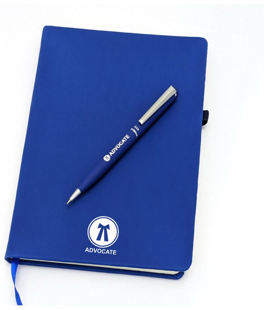     			UJJi Advocate Gifts with Blue Metal Pen & A5 Notebook Set