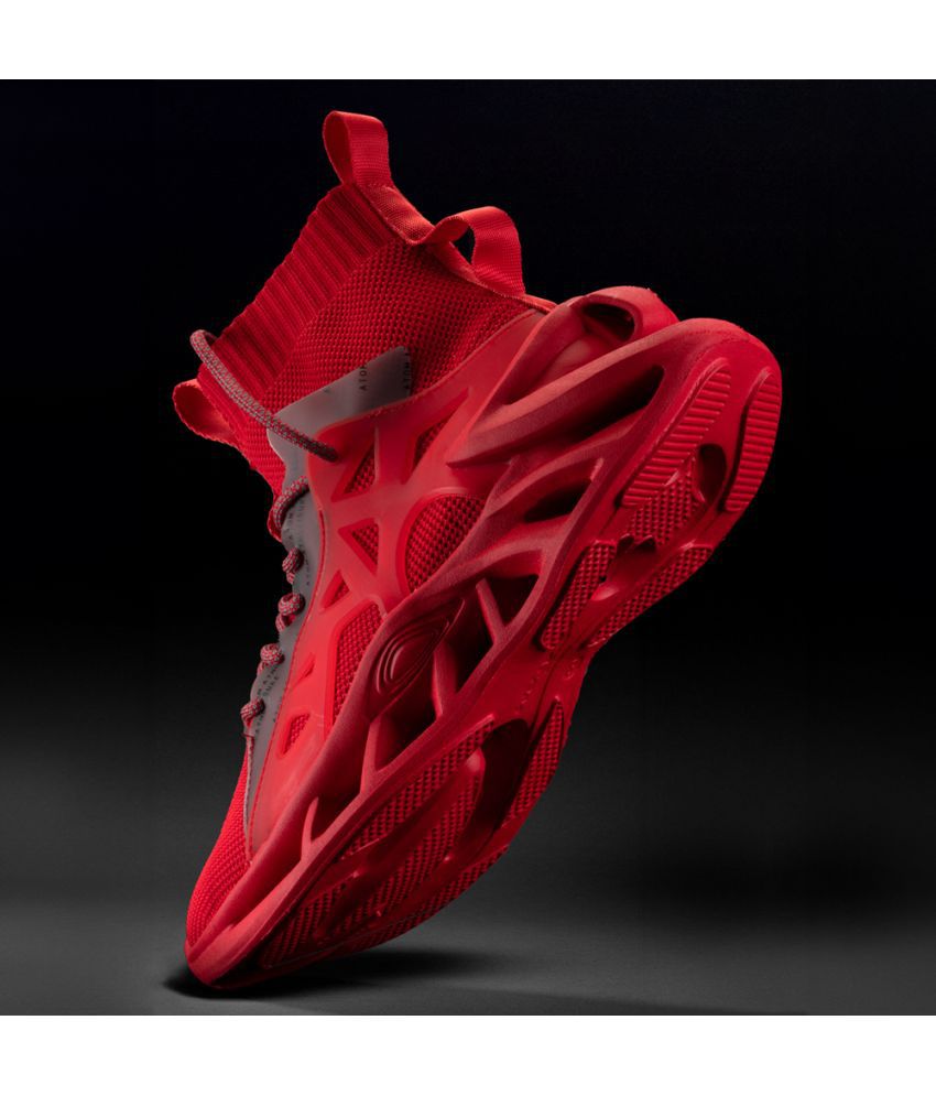     			atom Alphabounce Red Men's Sneakers