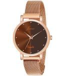 Jainx Rose Gold Stainless Steel Analog Womens Watch