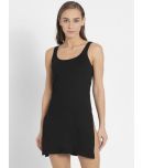 Jockey 1488 Women's Super Combed Cotton Kurta Slip with Side Slits - Black