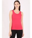 Jockey A113 Women's Super Combed Cotton Rib Fabric Slim Fit Solid Tank Top - Ruby