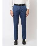 Solemio Slim Flat Men's Formal Trouser - Blue ( Pack of 1 )