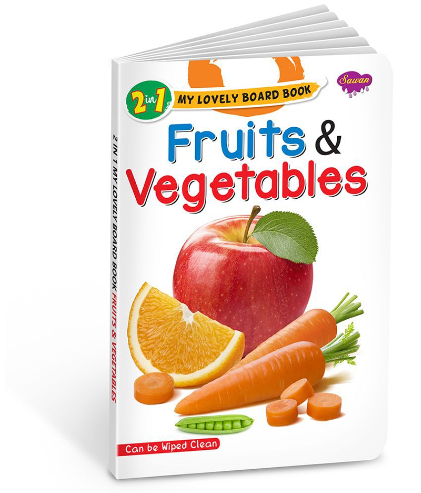     			2 in 1 My Lovely Board Book | Fruits and Vegetables