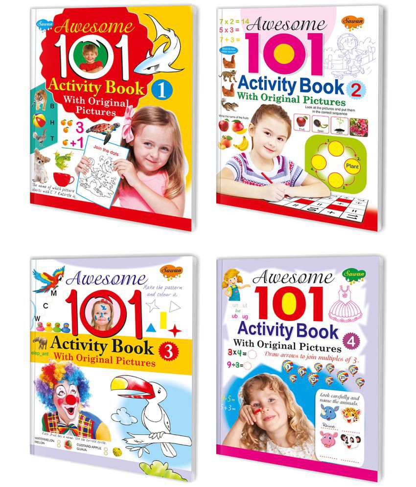     			Awesome 101 Activity Book Complete Combo | Pack of 4 Activity Books
