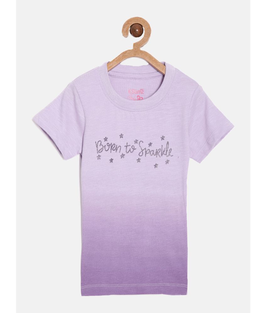     			Dixcy Slimz Purple Cotton Girls T-Shirt ( Pack of 1 )