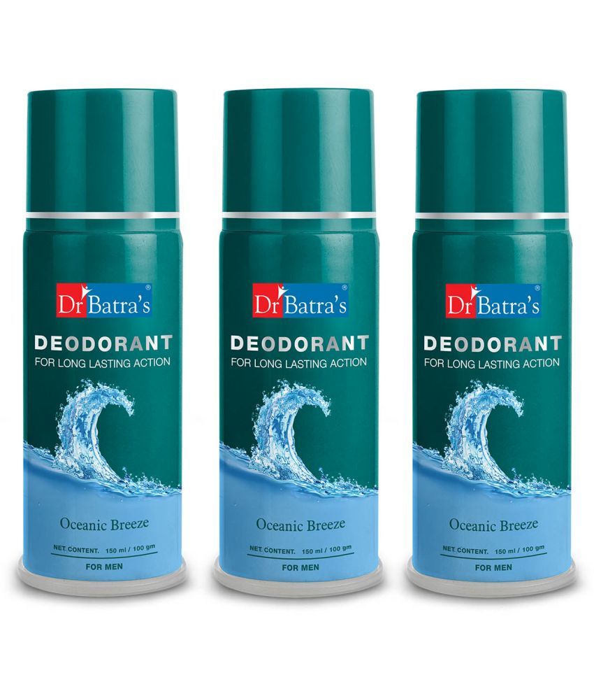     			Dr Batra's Oceanic Breeze Deodorant Spray for Men 450 gm ( Pack of 3 )