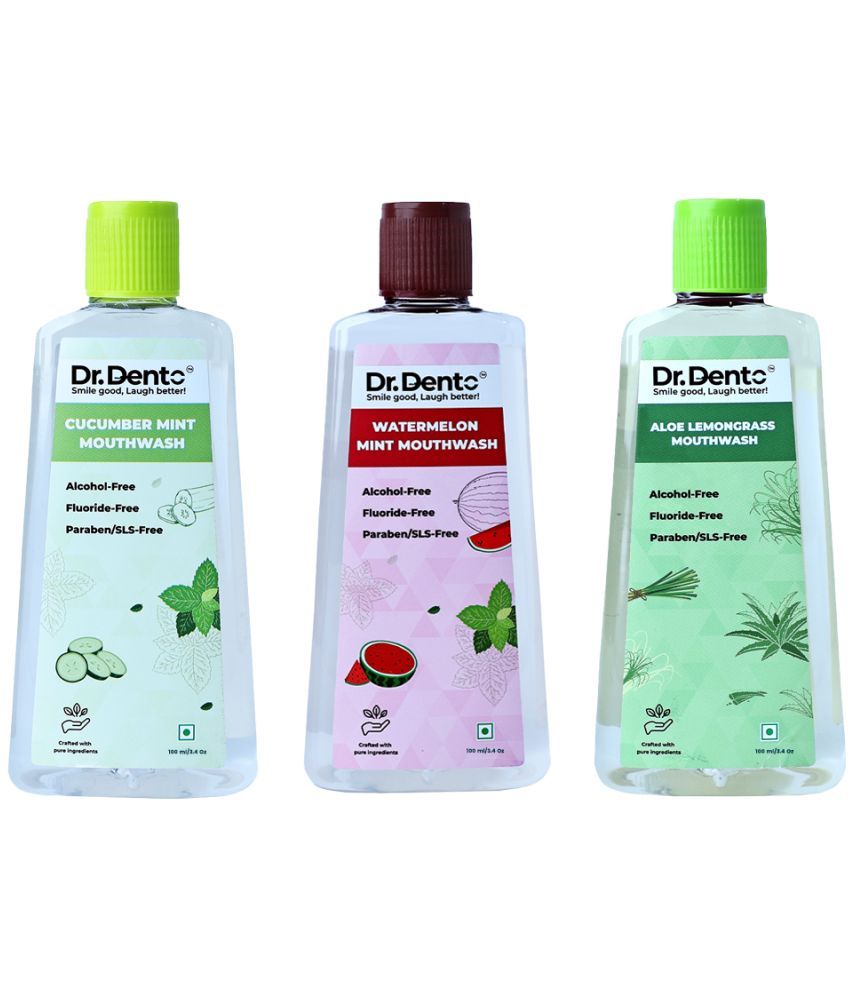     			Dr.Dento Mouthwash Liquid 300 mL Pack of 3