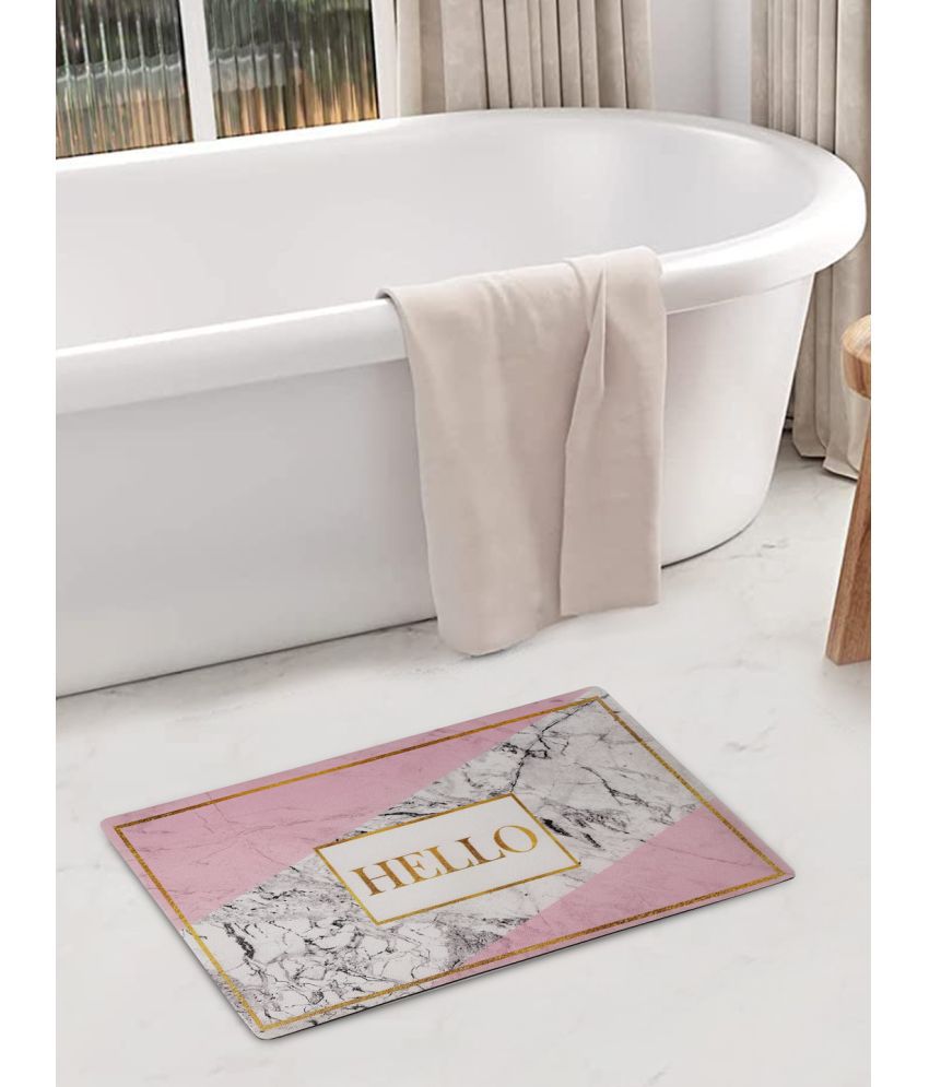     			FABINALIV Anti-skid Rubber Bath Mat 40x60 cm ( Pack of 1 ) - Pink