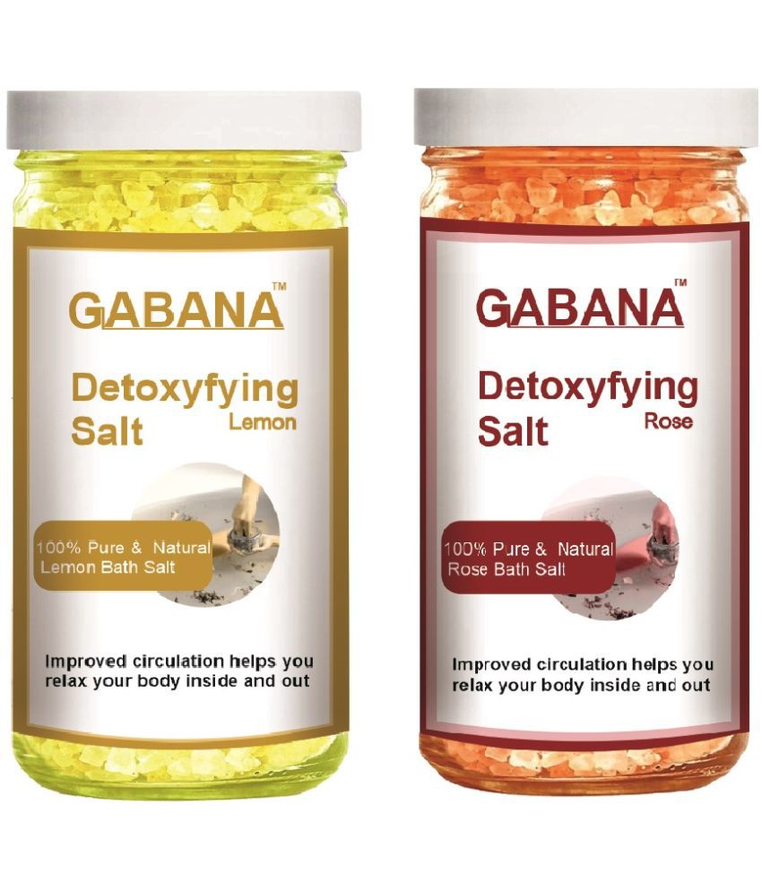     			GABANA Crystal Natural Bath Salt 200 g Pack of 2