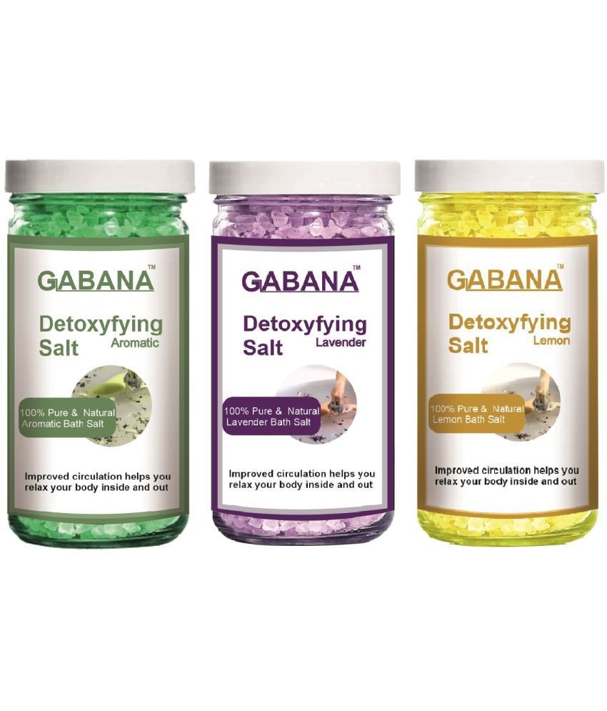     			GABANA Crystal Natural Bath Salt 200 g Pack of 3