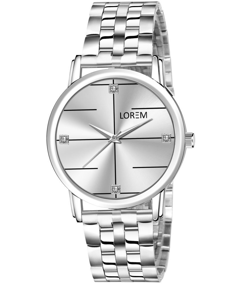     			Lorem Silver Metal Analog Womens Watch