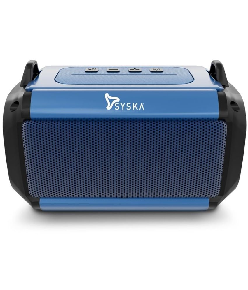     			Syska BT4082X 8 W Bluetooth Speaker Bluetooth V 5.1 with USB Playback Time 16 hrs Blue