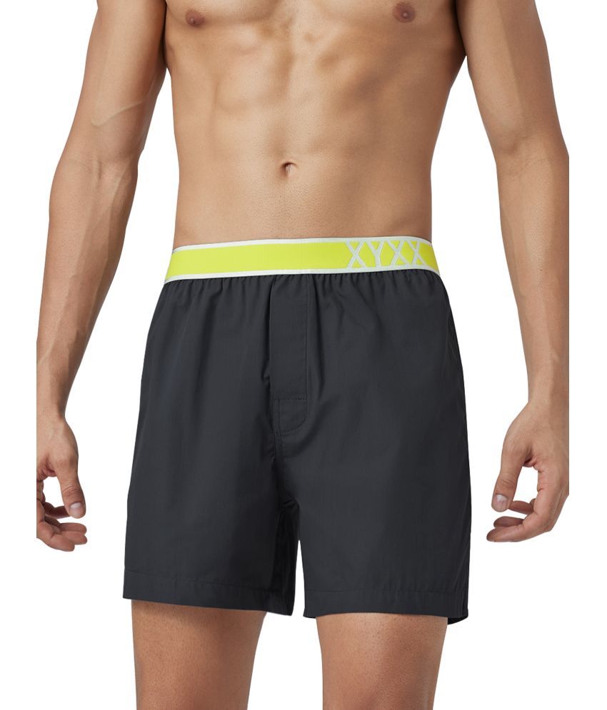     			XYXX Grey Cotton Men's Boxer- ( Pack of 1 )