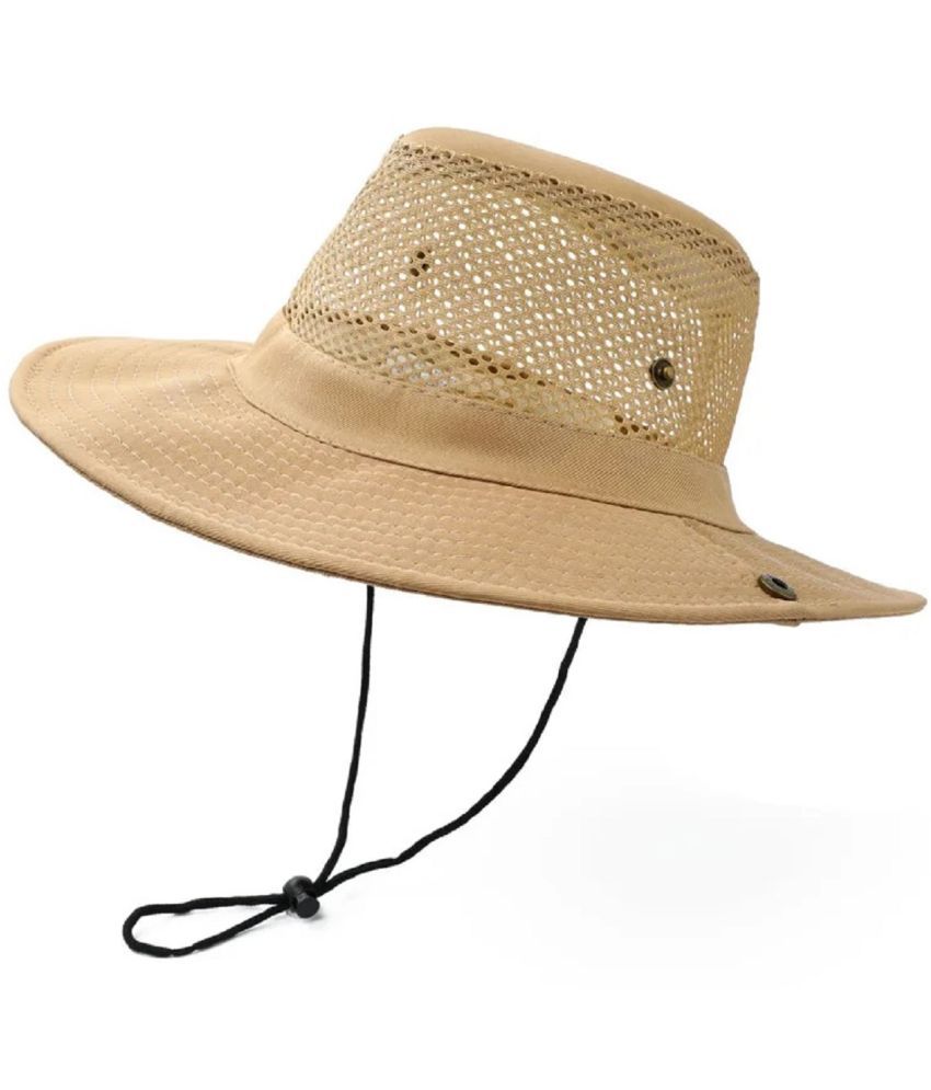     			Zacharias Beige Cotton Blend Men's Hat ( Pack of 1 )